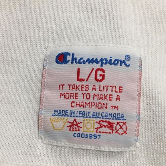 vintage Champion made in Canada white top - Picture 2 of 4